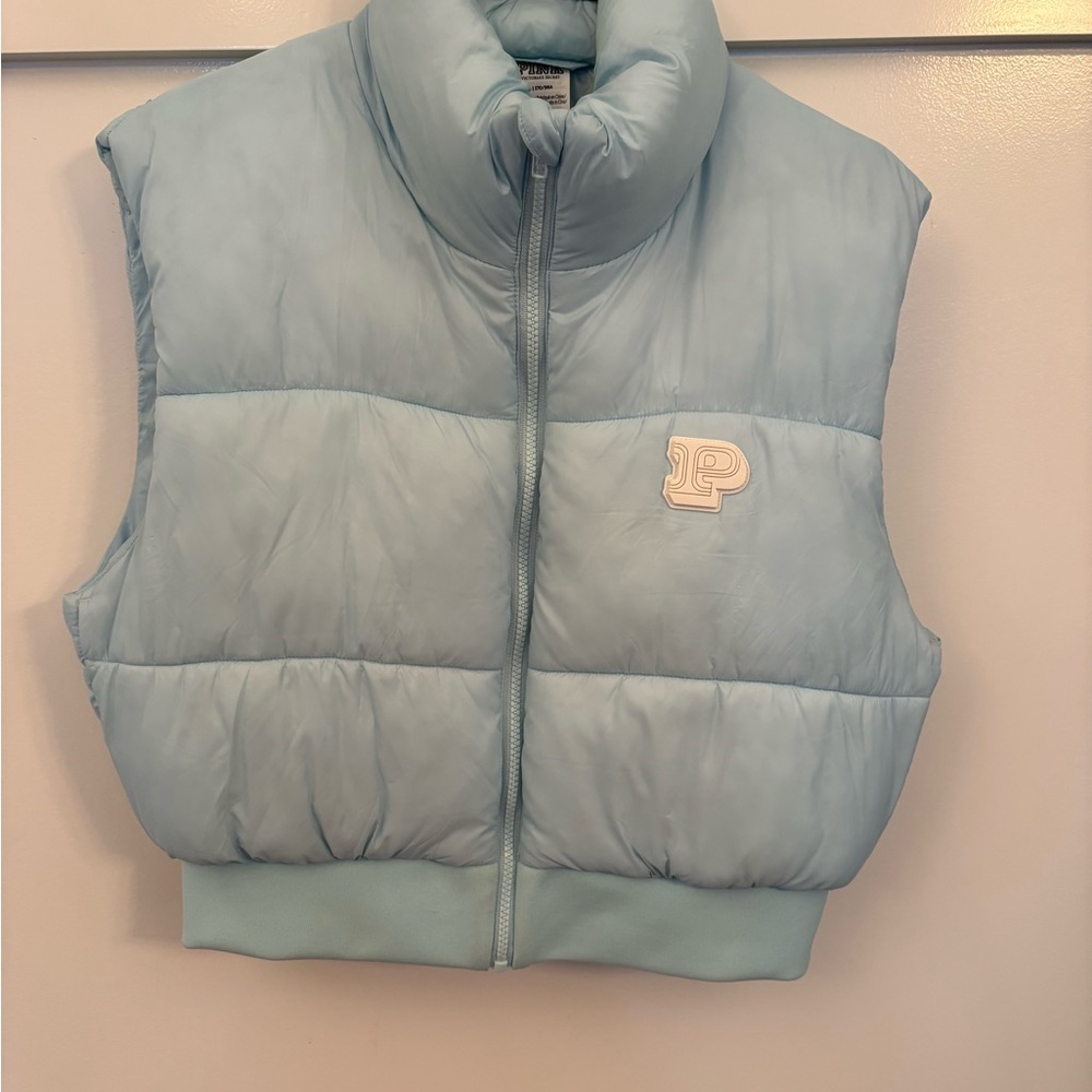 Light Blue Puffer Vest